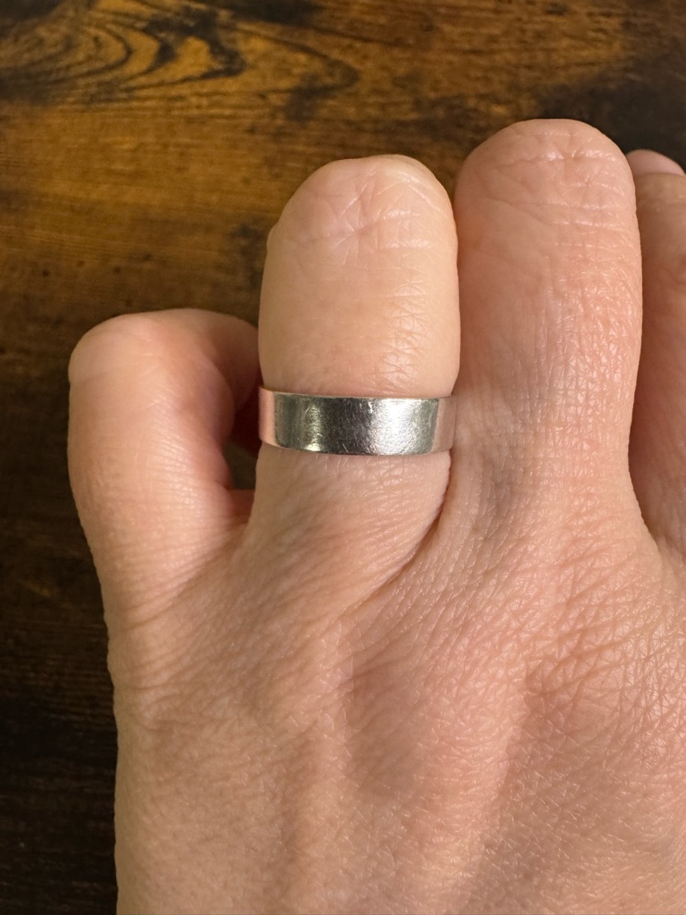 Classic Silver 925 Band Ring - Minimalist Design size 6.5
